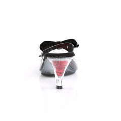 3 Inch Heel BELLE-301BOW Clear Black