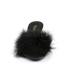 3 Inch Heel BELLE-301F Black Fur