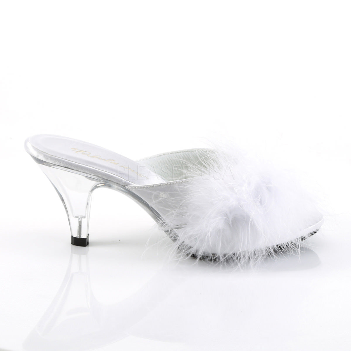 3 Inch Heel BELLE-301F White Fur