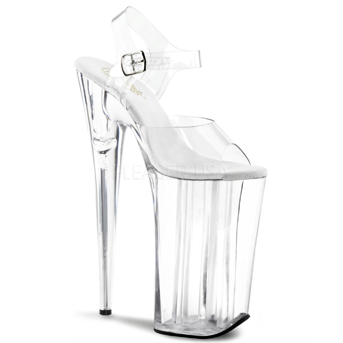 10 Inch Heel Pleaser BEYOND 008 Clear Extreme Hight Heels