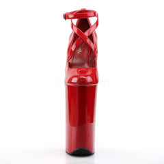 PLEASER BEYOND-087 Red Extreme 10 Inch High Heels - Shoecup.com - 2