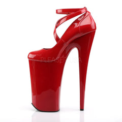 PLEASER BEYOND-087 Red Extreme 10 Inch High Heels - Shoecup.com - 3
