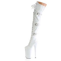 10 Inch Heel BEYOND-3028 White Patent