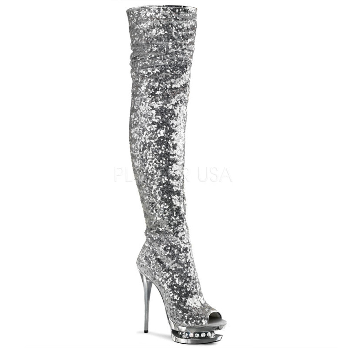 Pleaser sequin boots online