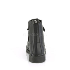 1 Inch Heel BOLT-100 Black Vegan Leather