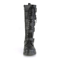 1 Inch Heel BOLT-425 Black Vegan Leather