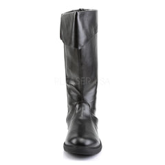 CAPTAIN-105 Men's Black Pu Pirate Boots