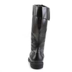 CAPTAIN-105 Men's Black Pu Pirate Boots