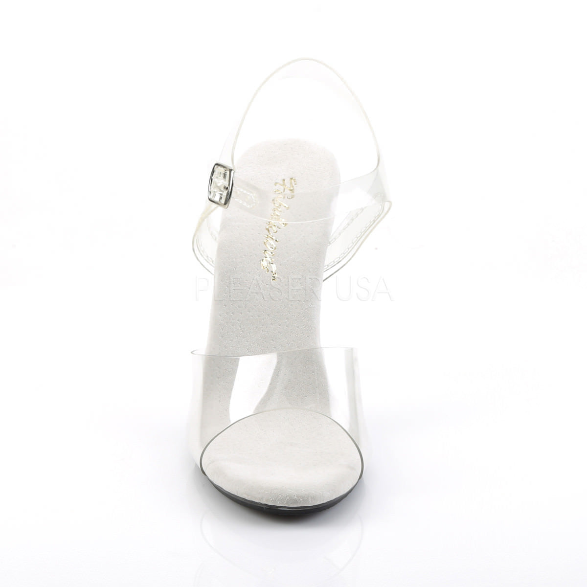 FABULICIOUS CARESS-408 Clear-Clear Ankle Strap Sandals