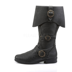 CARRIBEAN-299 Men's Black Renaissance Boots