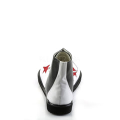FUNTASMA CLOWN-02 Black-White Pu Clown Shoes