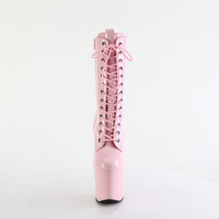 8 Inch Heelless CRAZE-1040 Baby Pink Patent