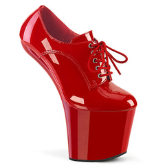 8 Inch Heelless CRAZE-860 Red Patent