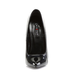 DEVIOUS DAGGER-01 Black Pat Plain Pumps