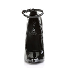 DEVIOUS DAGGER-12 Black Pat Plain Pumps