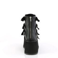 3 Inch Platform DAMNED-105 Black Pu