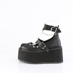 4 Inch Platform DAMNED-56 Black Vegan Leather
