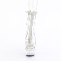 6 Inch Heel DELIGHT-1018C-2RS Clear Rhinestone