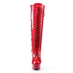 6 Inch Heel DELIGHT-2023 Red Stretch Patent