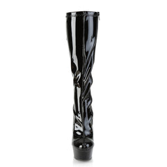 6 Inch Heel DELIGHT-2029 Black Stretch Pat