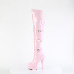 6 Inch Heel DELIGHT-3018 Baby Pink Stretch Patent