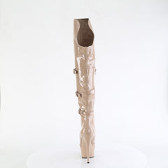 6 Inch Heel DELIGHT-3018 Nude Stretch Patent