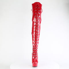 6 Inch Heel DELIGHT-3022 Red Stretch Patent