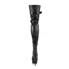 6 Inch Heel DELIGHT-3025 Black PU