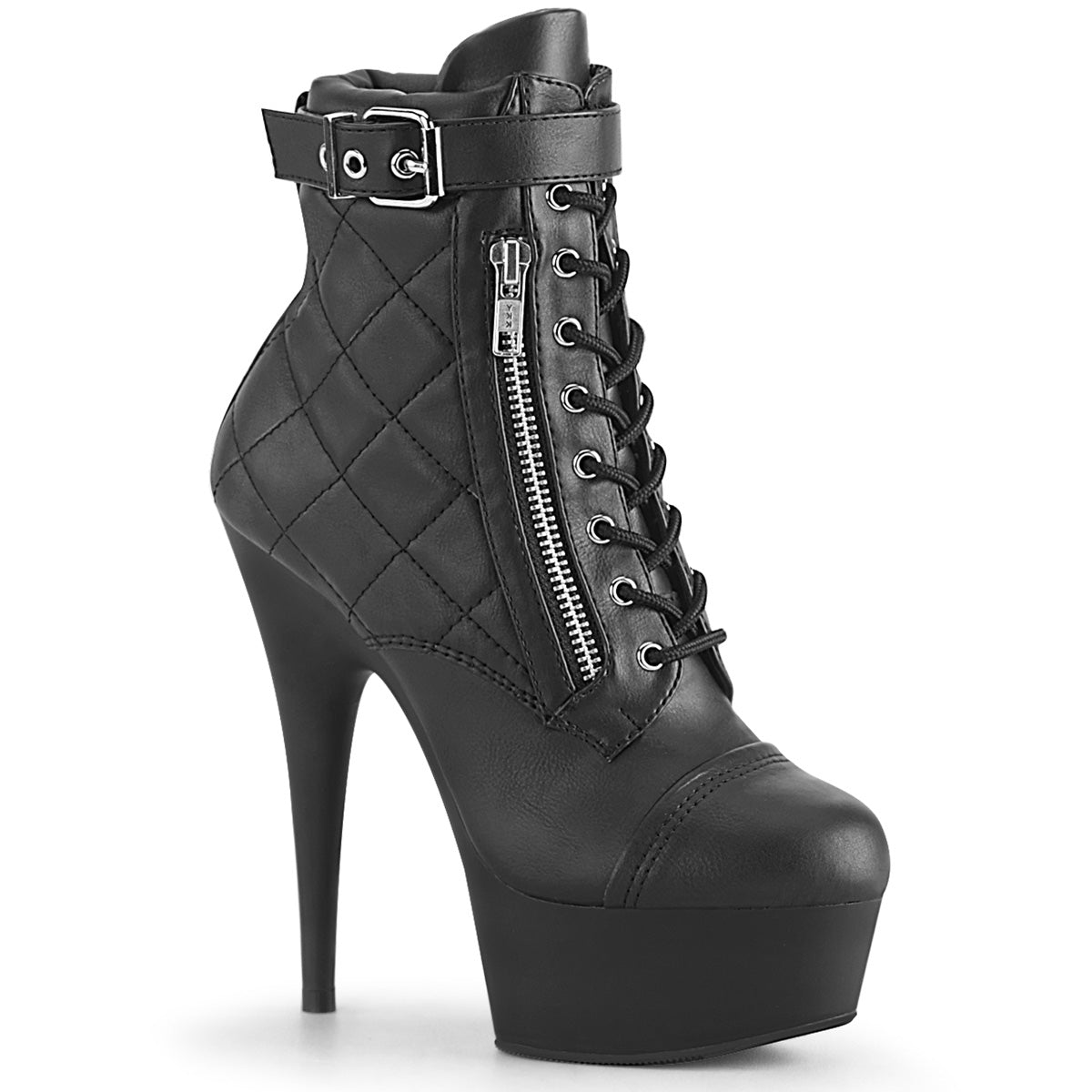 6" Heel DELIGHT-600-05 Black Pu