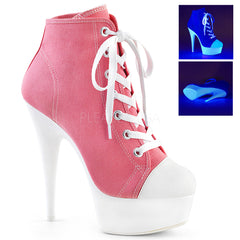 6" Heel DELIGHT-600SK-02 Pink Canvas