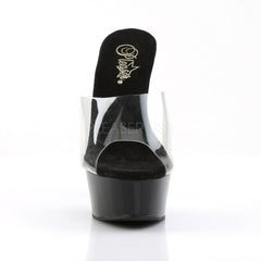 6 Inch Heel DELIGHT-601 Clear-Black