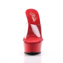 6 Inch Heel DELIGHT-601 Clear-Red