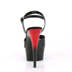 6 Inch Heel DELIGHT-609BR Black Pat Red