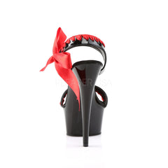 6 Inch Heel DELIGHT-615 Black-Red