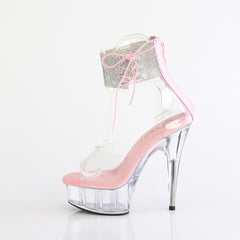 6 Inch Heel DELIGHT-624RS Clear Baby Pink