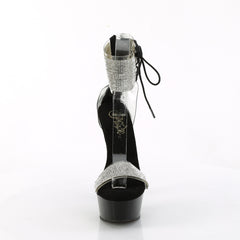 6 Inch Heel DELIGHT-627RS Clear Black