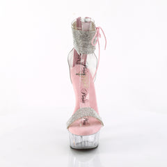 6 Inch Heel DELIGHT-627RS Clear Baby Pink