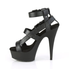6 Inch Heel DELIGHT-637 Black Pu