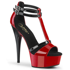 6" Heel DELIGHT-663 Red Black