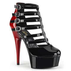 6" Heel DELIGHT-695 Black Red