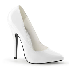 6 Inch Heel DOMINA-420 White Patent
