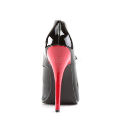 DEVIOUS DOMINA-442 Black-Red Pat Maryjane Pumps