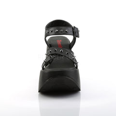 Demonia DYNAMITE-02 BLACK PLATFORM WEDGE WITH SPIKE