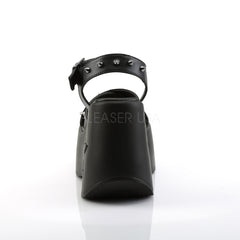 Demonia DYNAMITE-02 BLACK PLATFORM WEDGE WITH SPIKE