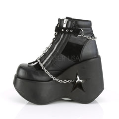 5 Inch Heel DYNAMITE-101 Black Vegan Leather