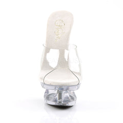 Pleaser ECLIPSE-601 Clear Platform Slides - Shoecup.com - 2