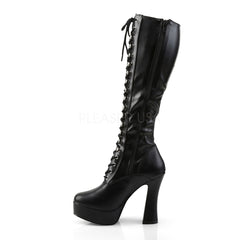 5 Inch Heel ELECTRA-2023 Black Stretch Pu