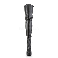 5 Inch Heel ELECTRA-3000Z Black Stretch Pu