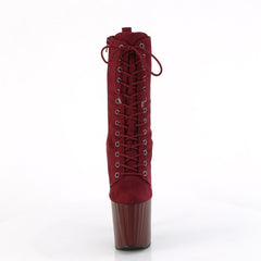 8 Inch Heel ENCHANT-1040 Burgundy Suede