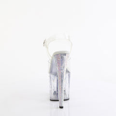 8 Inch Heel ENCHANT-708RS-01 Clear Rhinestone